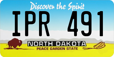 ND license plate IPR491