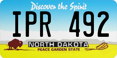 ND license plate IPR492