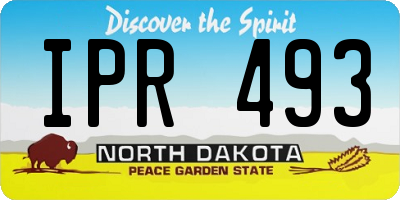 ND license plate IPR493