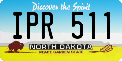 ND license plate IPR511