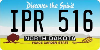 ND license plate IPR516