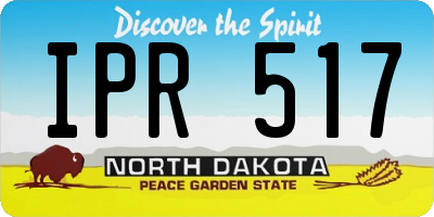 ND license plate IPR517