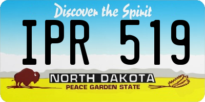 ND license plate IPR519