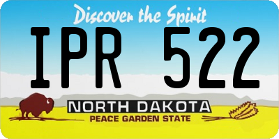 ND license plate IPR522