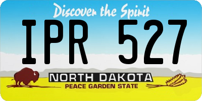 ND license plate IPR527