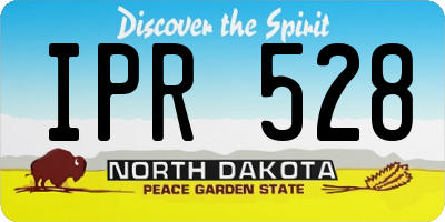ND license plate IPR528