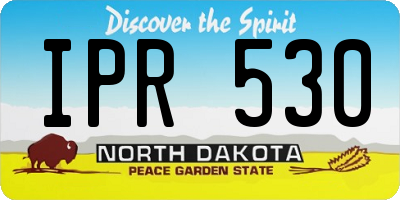 ND license plate IPR530