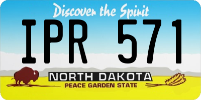 ND license plate IPR571