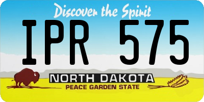 ND license plate IPR575