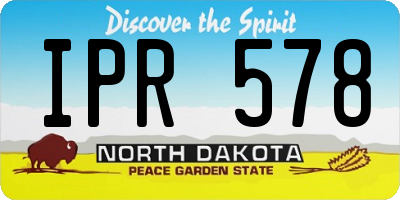 ND license plate IPR578
