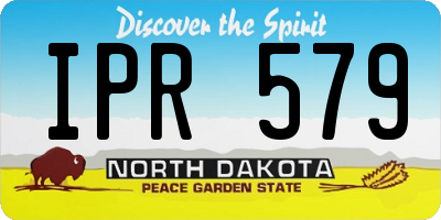 ND license plate IPR579