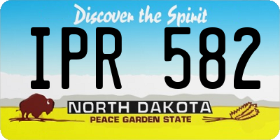 ND license plate IPR582