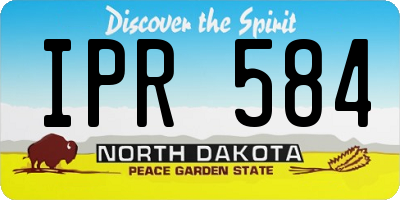ND license plate IPR584