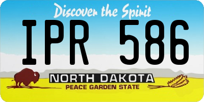 ND license plate IPR586