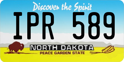 ND license plate IPR589