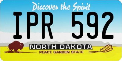 ND license plate IPR592