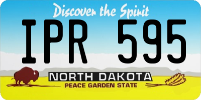 ND license plate IPR595