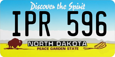 ND license plate IPR596