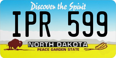 ND license plate IPR599