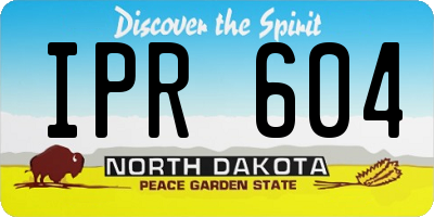 ND license plate IPR604