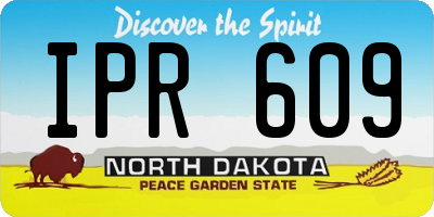 ND license plate IPR609