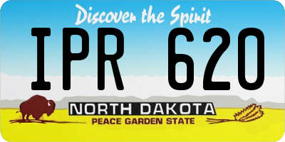 ND license plate IPR620