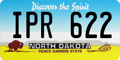 ND license plate IPR622
