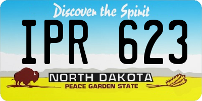 ND license plate IPR623