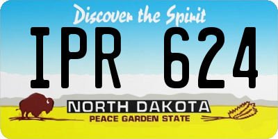 ND license plate IPR624