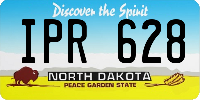 ND license plate IPR628