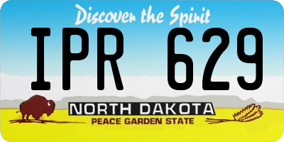 ND license plate IPR629