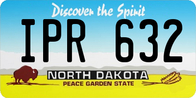 ND license plate IPR632