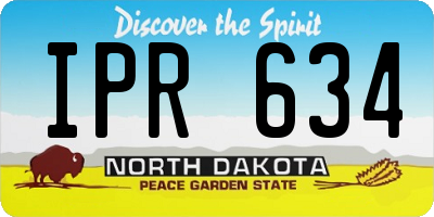 ND license plate IPR634