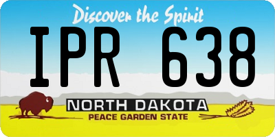 ND license plate IPR638