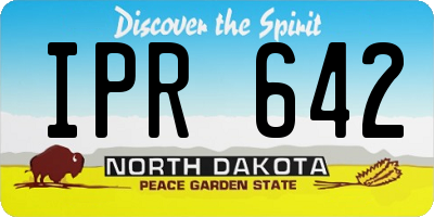 ND license plate IPR642