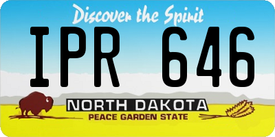 ND license plate IPR646