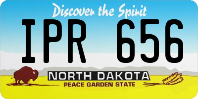 ND license plate IPR656