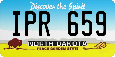 ND license plate IPR659