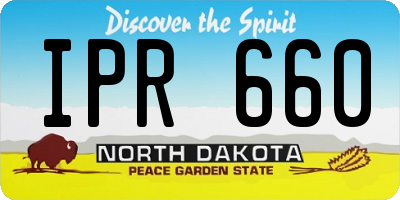 ND license plate IPR660