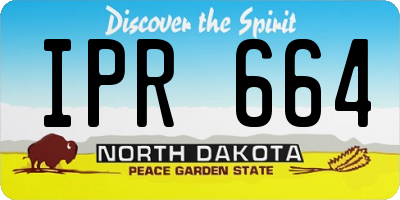 ND license plate IPR664