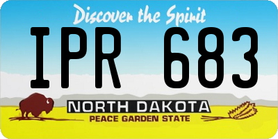 ND license plate IPR683