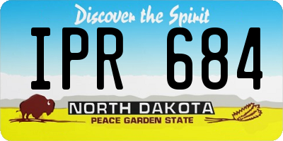 ND license plate IPR684
