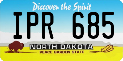 ND license plate IPR685