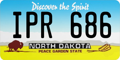 ND license plate IPR686