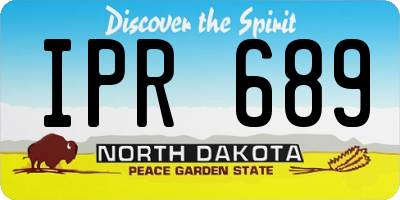 ND license plate IPR689