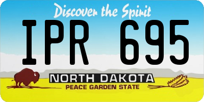 ND license plate IPR695