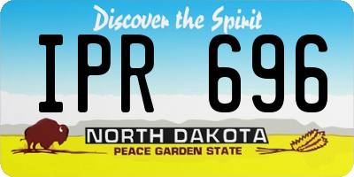 ND license plate IPR696