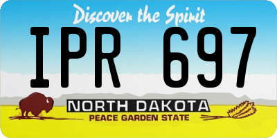 ND license plate IPR697