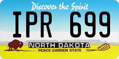 ND license plate IPR699