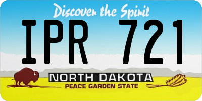 ND license plate IPR721